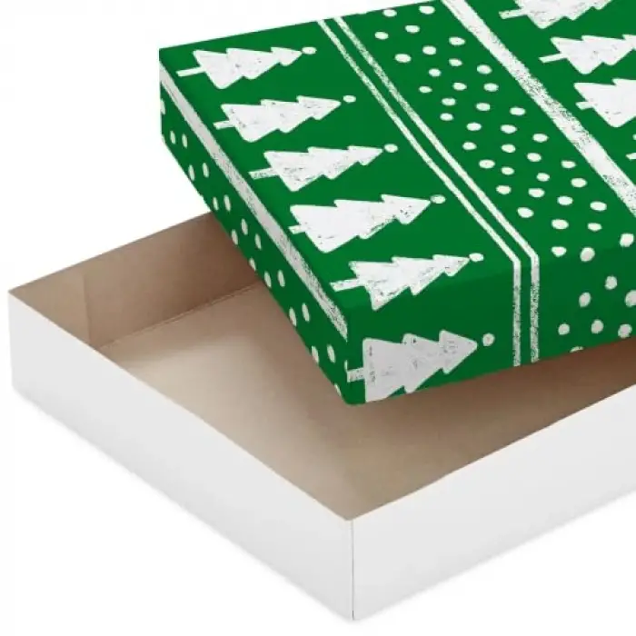 Kapaklı Noel Gömlek Kutuları