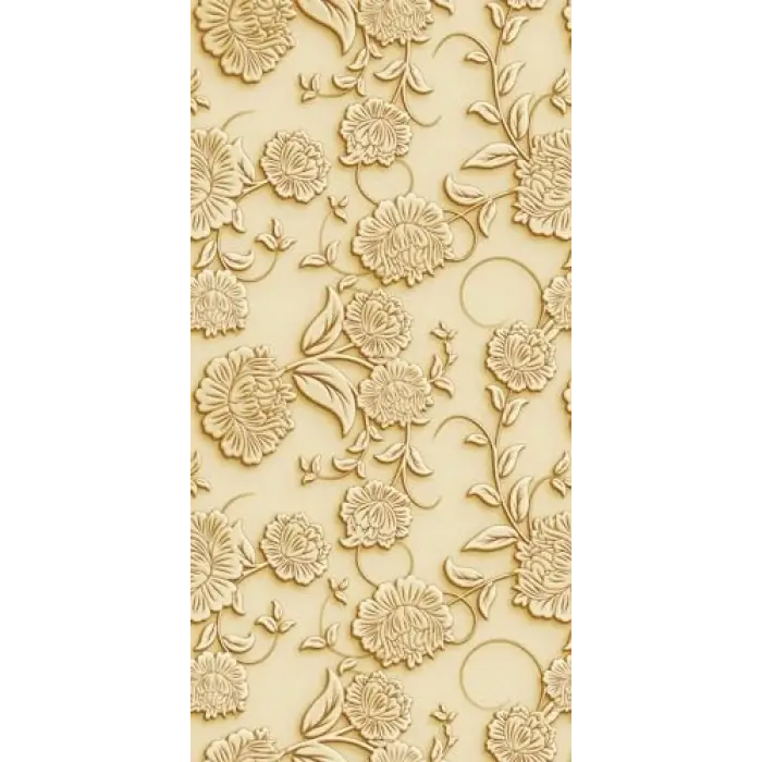 Kapı Giydirme Kapı Sticker Folyosu 3D Sarı Çiçekler