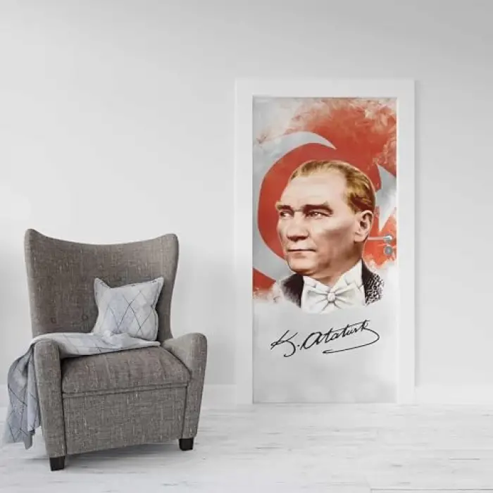 Kapı Giydirme Kapı Sticker Folyosu Atatürk