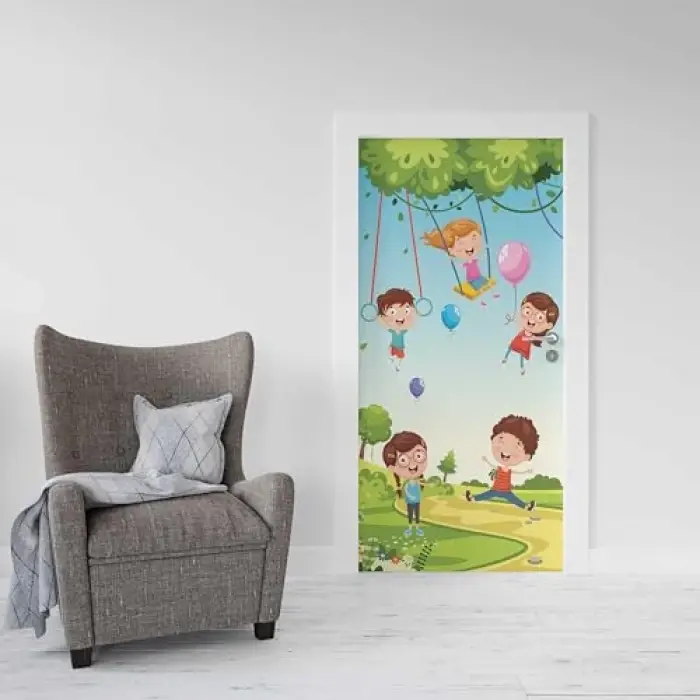 Kapı Giydirme Kapı Sticker Folyosu Çocuklar