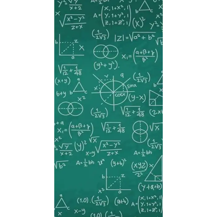 Kapı Giydirme Kapı Sticker Folyosu Matematik Formül