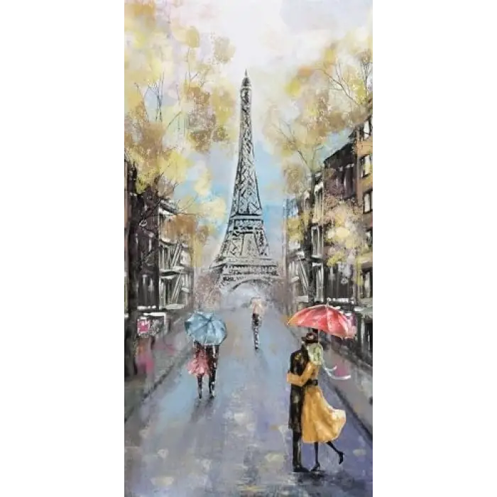 Kapı Giydirme Kapı Sticker Folyosu Paris Sarı Yağlıboya