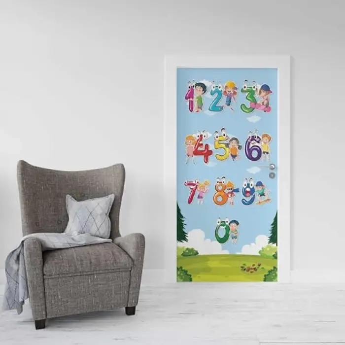 Kapı Giydirme Kapı Sticker Folyosu Rakamlar