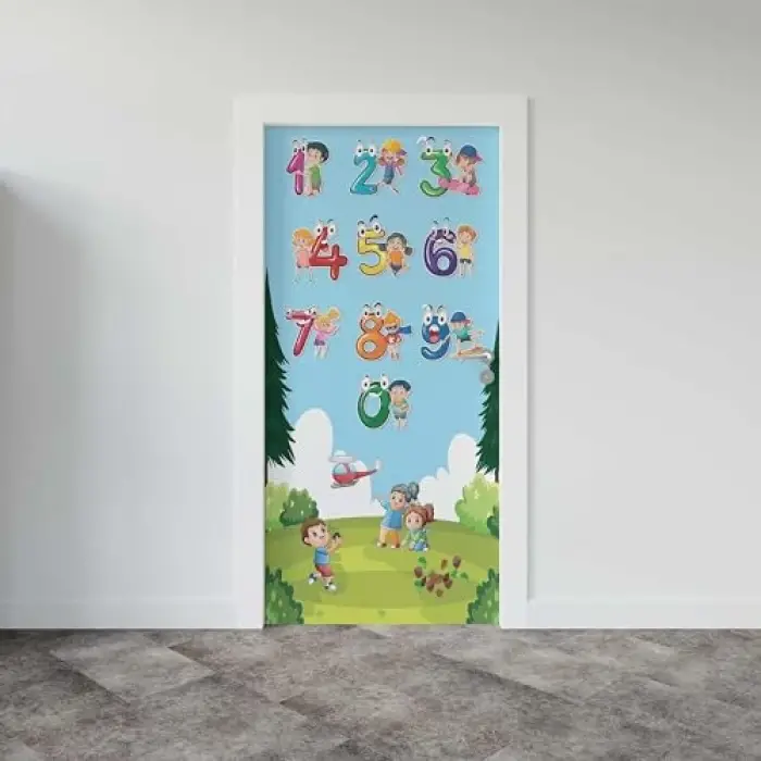 Kapı Giydirme Kapı Sticker Folyosu Sayılar