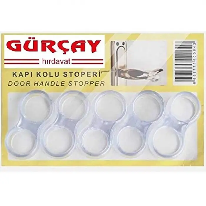 Kapı Kolu Stoperi Silikon Lastik Paket, 5li
