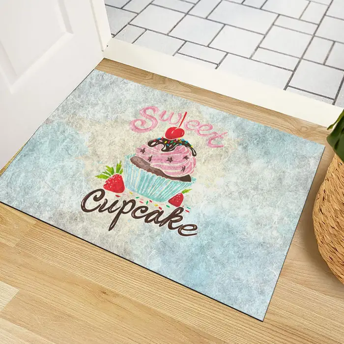 Kapı Önü Paspası; Modern ve Kapı Paspası | Ev, Ofis ve Dış Mekân Kullanımı için (Capcake) 45x65