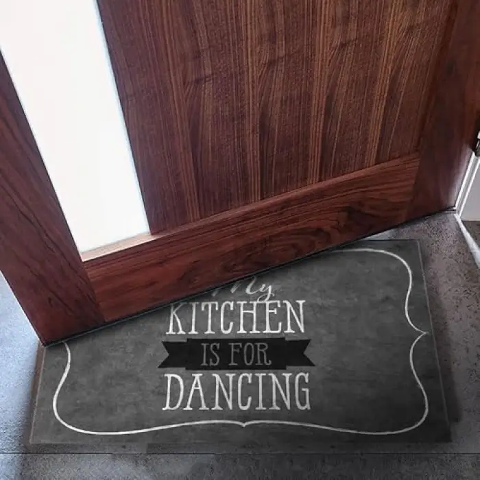 Kapı Önü Paspası - Modern ve Şık Kapı Paspası | Ev, Ofis ve Dış Mekân Kullanımı İçin (Kitchen Dancing) 45x65
