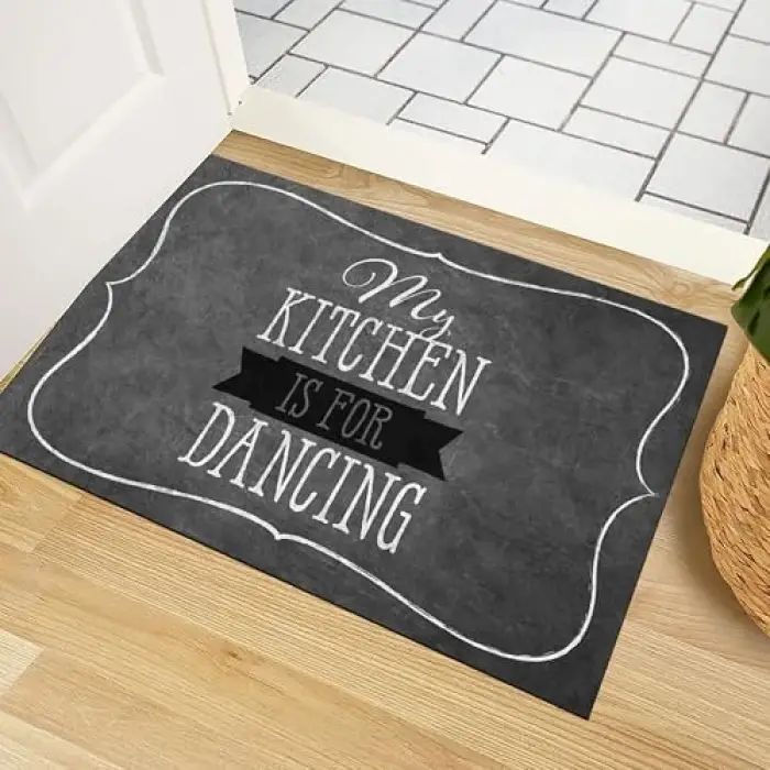 Kapı Önü Paspası - Modern ve Şık Kapı Paspası | Ev, Ofis ve Dış Mekân Kullanımı İçin (Kitchen Dancing) 45x65