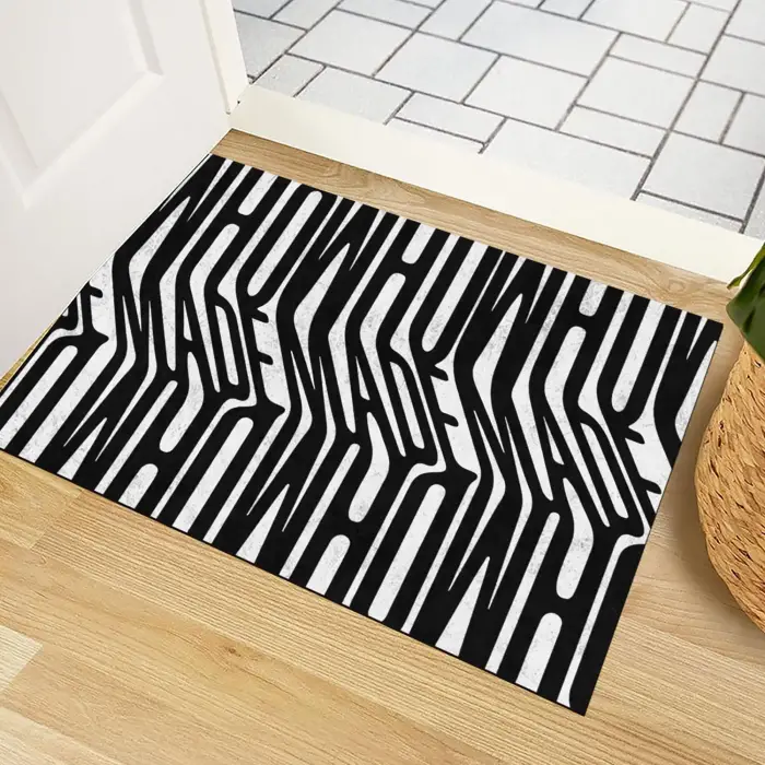Kapı Önü Paspası - Modern ve Şık Kapı Paspası | Ev, Ofis ve Dış Mekân Kullanımı İçin (Made Made) 45x65