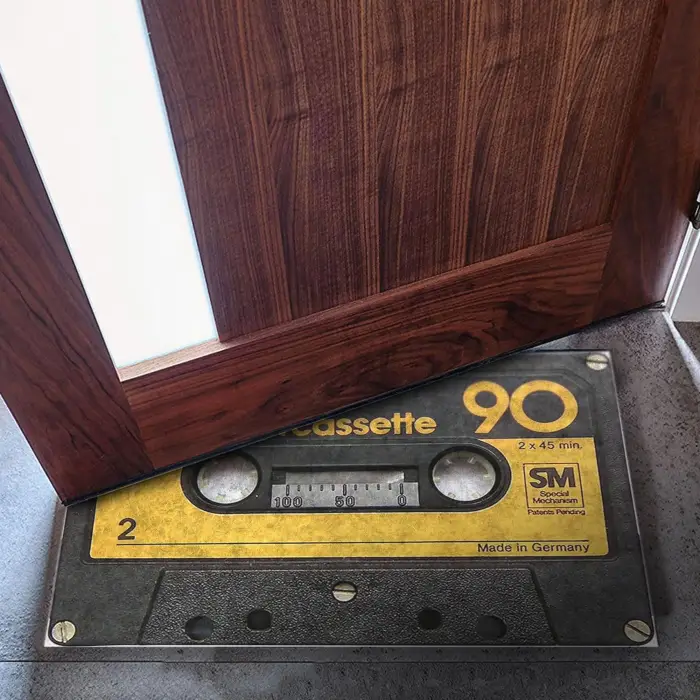 Kapı Önü Paspası - Modern ve Şık Kapı Paspası | Ev, Ofis ve Dış Mekân Kullanımı İçin (SM cassette 90) 45x65