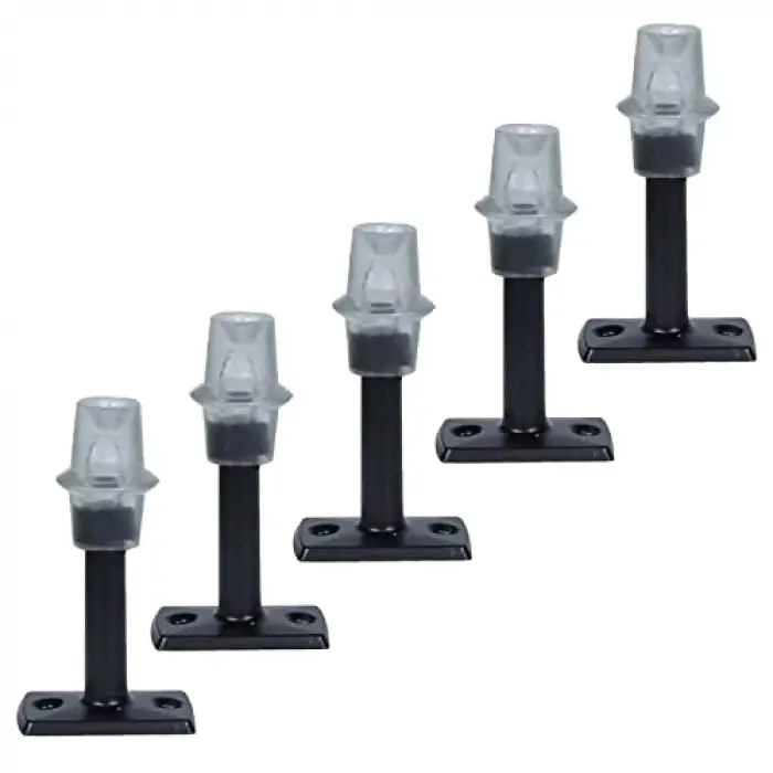 Kapı Tamponu Stoperi, Stopu 8 cm, ), Mat Siyah Kapı, (5 Adet