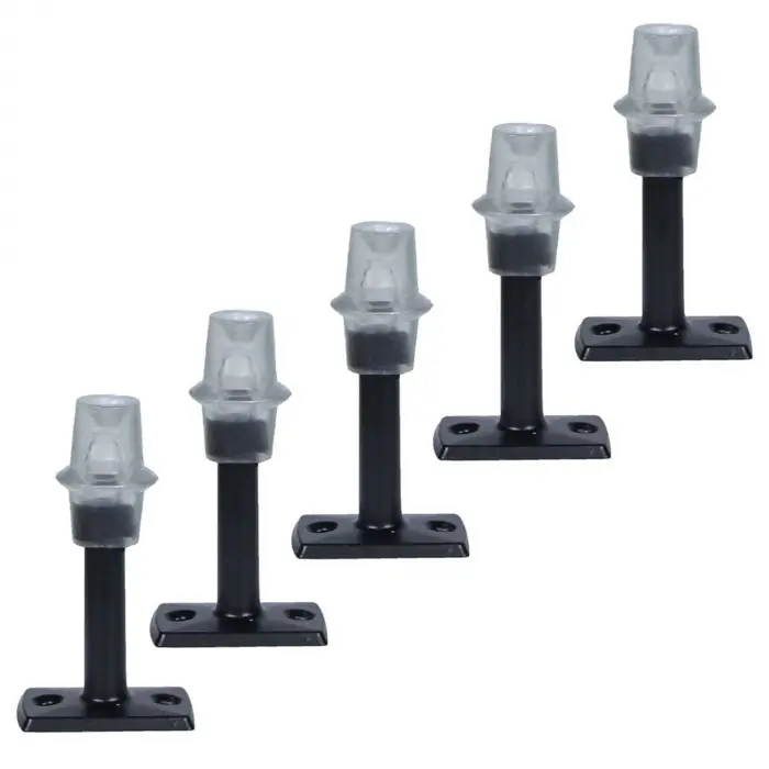Kapı Tamponu Stoperi, Stopu 8 cm, ), Mat Siyah Kapı, (5 Adet