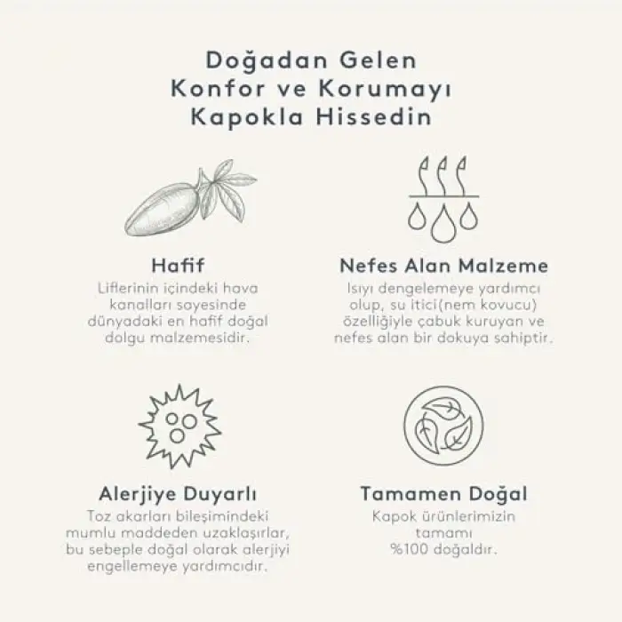 Kapok Yorgan 155x215 Cm