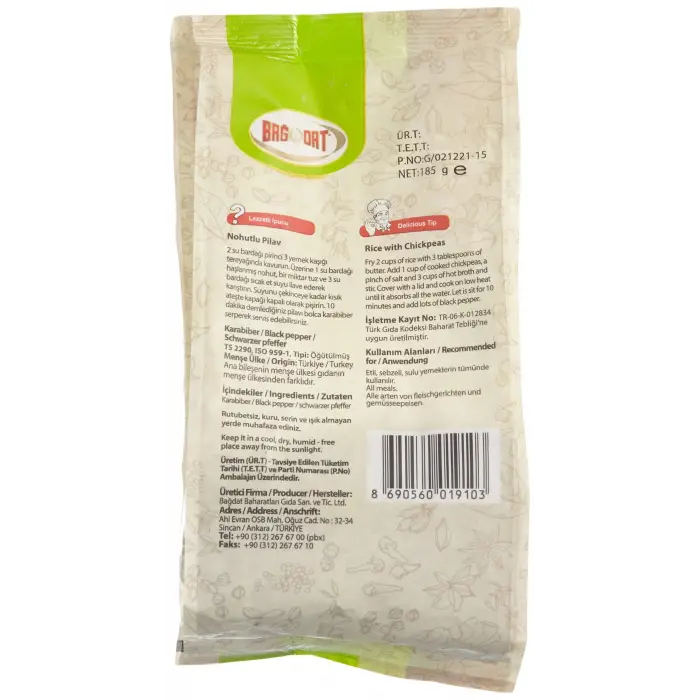 Karabiber 185 g Eko