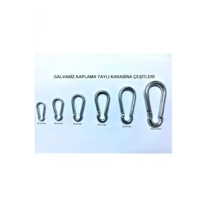 Karabina Galvanizli 10 Mm Ölçüsünde 1 Adet