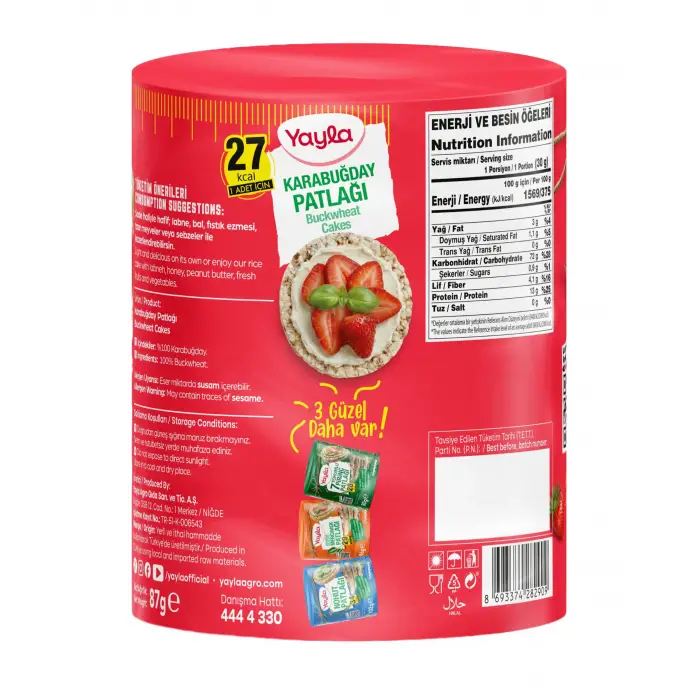 Karabuğday Patlağı Silindir 87 Gram