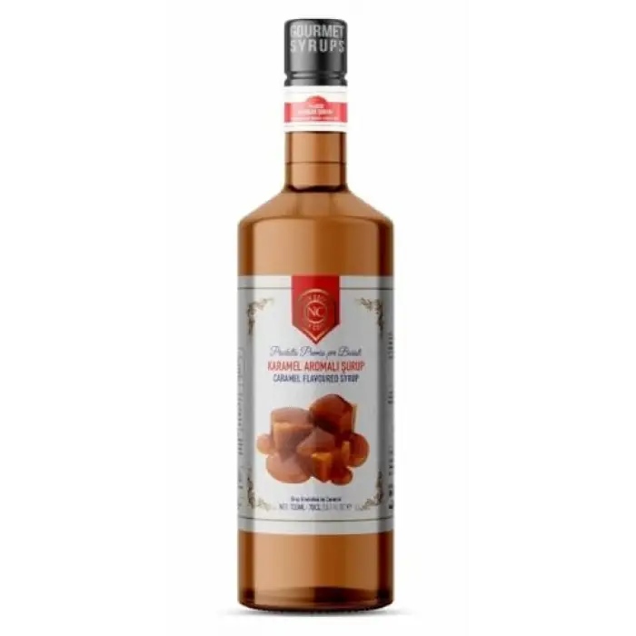 Karamel Aromalı Şurup 700 ML, Pet Şişe