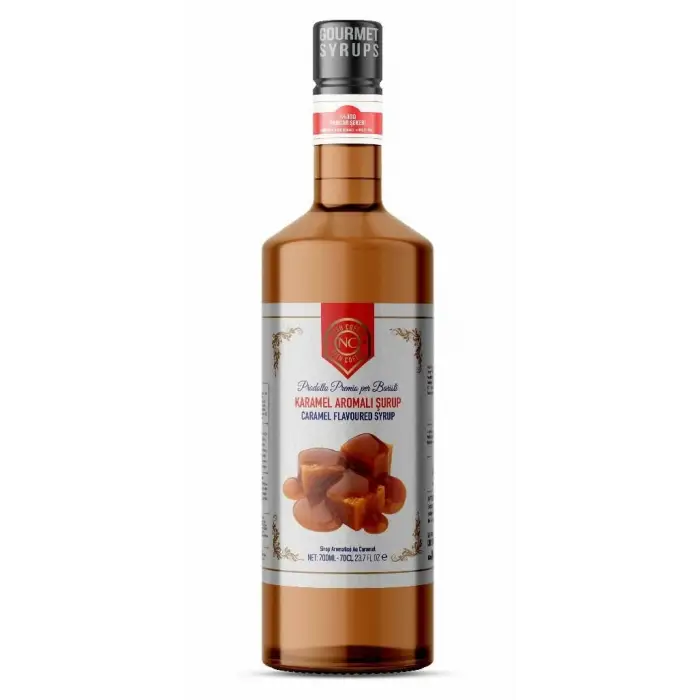 Karamel Aromalı Şurup 700 ML, Pet Şişe