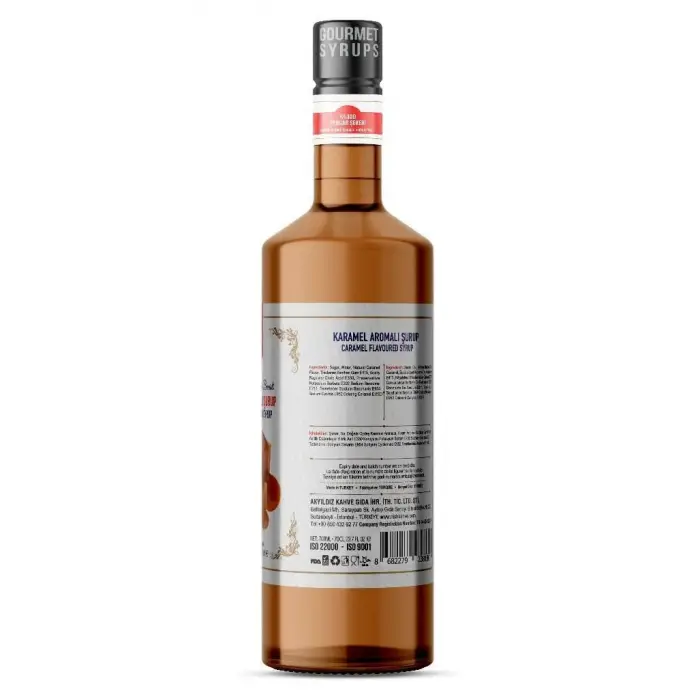 Karamel Aromalı Şurup 700 ML, Pet Şişe