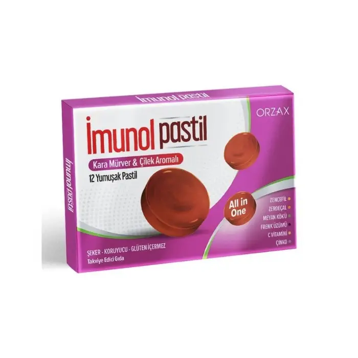 Karamürver-Çilek Aromalı 12 Pastil