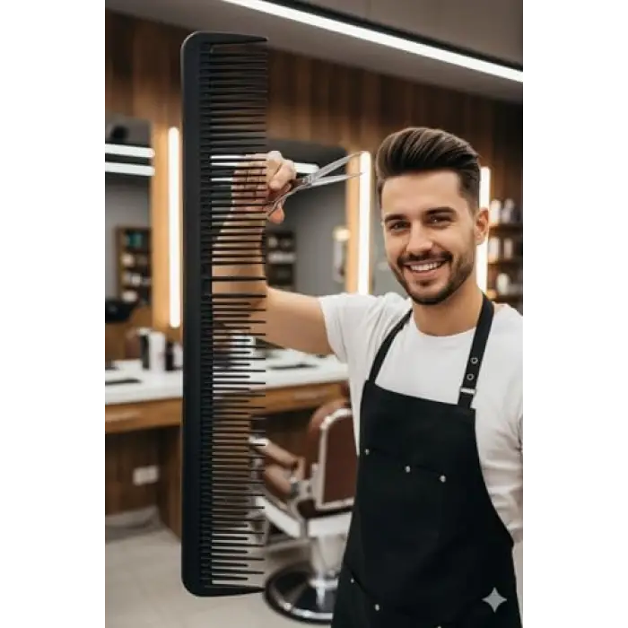 Karbon Plastik Saç Kesim Tarağı, 17.2 Cm, 7430000720593