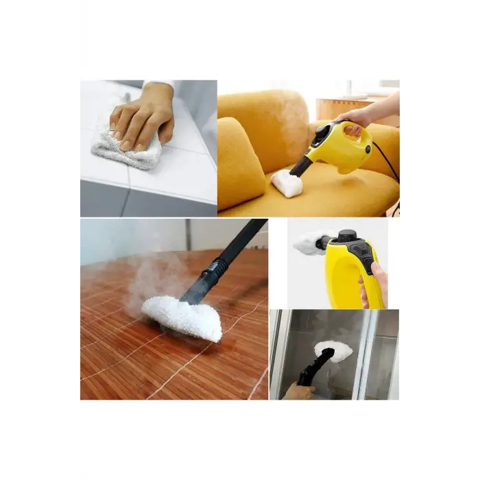 Karcher SC Serisi Buharlı Süpürge Mikrofiber Bez Seti, 3lü / SC1 EasyFix, SC2 EasyFix, SC3 EasyFix, SC4 EasyFix, SC5 EasyFix Modelleri için Mikrofiber Bez Seti