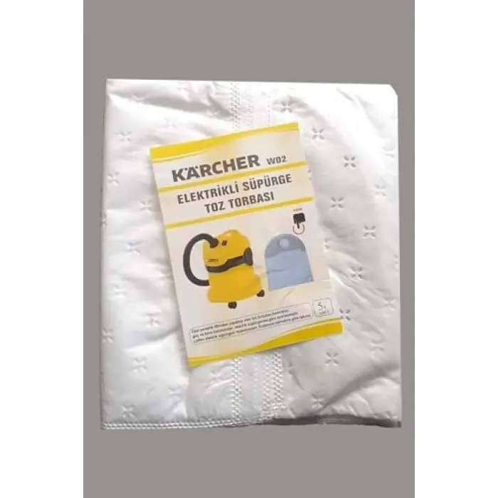 Karcher WD2 Süpürge Toz Torbası Bez 5 Adet