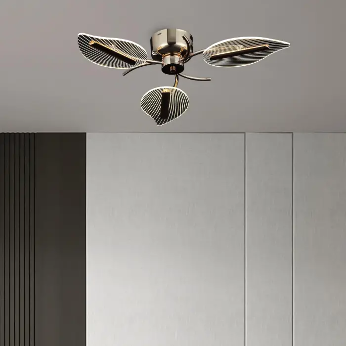 Karden 3lü Altın Ledli Plafonyer 22W 3000K
