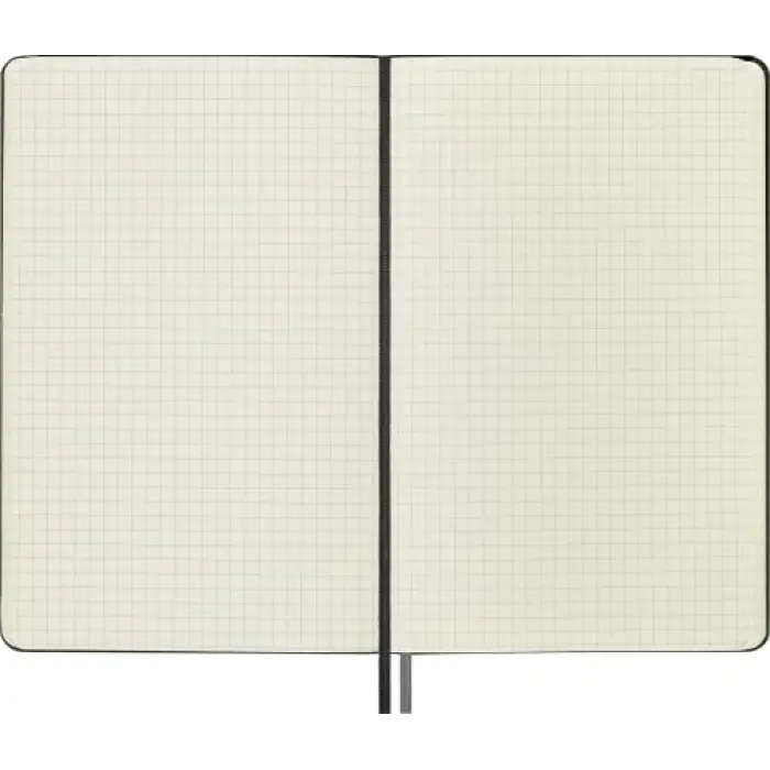 Kareli Kalın Siyah Defter L Boy Sert Kapak (Expanded)