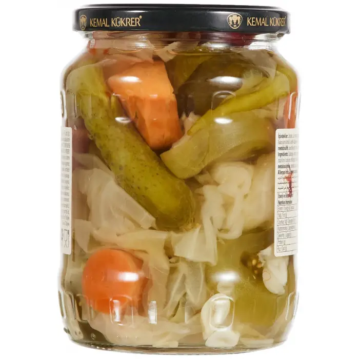 Karışık Turşu Cam Kavanozu 680 g