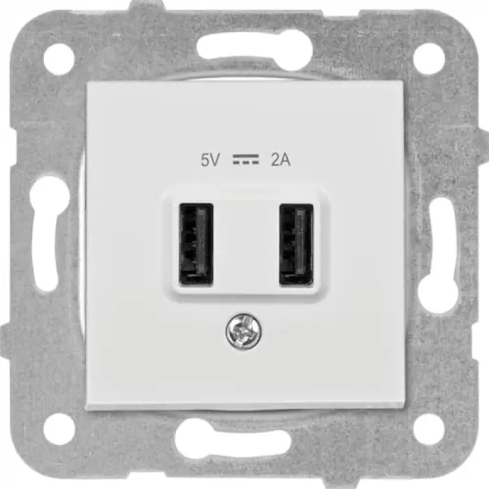Karre Beyaz USB Priz 5V 2A