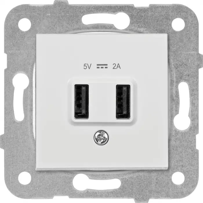 Karre Beyaz USB Priz 5V 2A