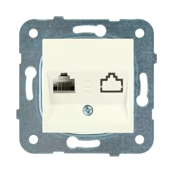 Karre-Meridian Krem Tekli Data Cat6 Mekanizma
