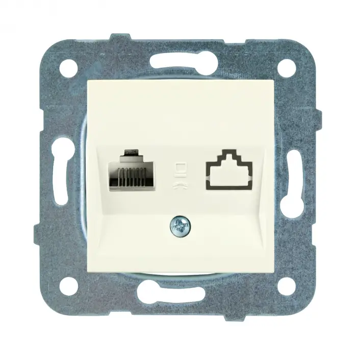 Karre-Meridian Krem Tekli Data Cat6 Mekanizma