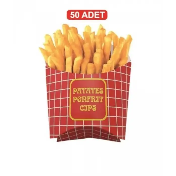 Karton Cips Patates Kutusu 50 Adet