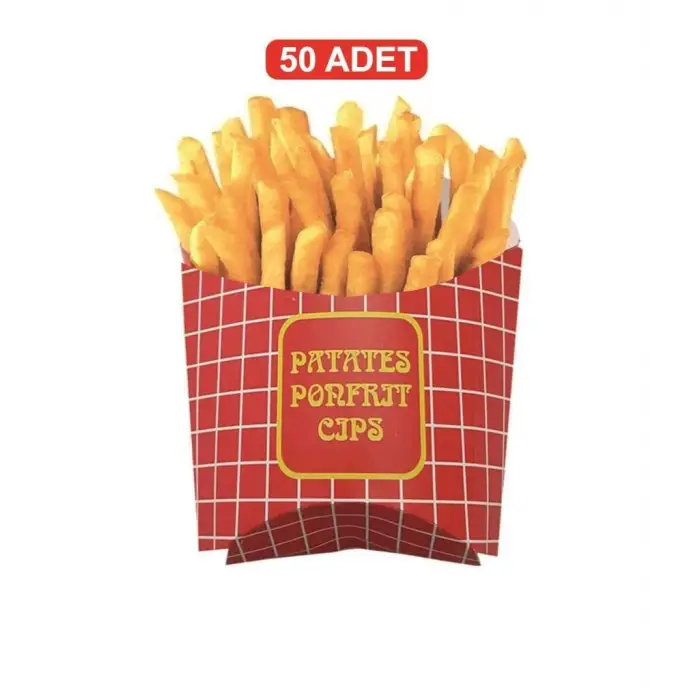 Karton Cips Patates Kutusu 50 Adet