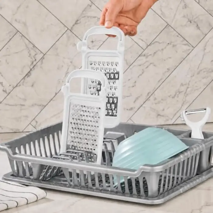 Katlanabilir Ayrılabilir Rende, Çift Taraflı İnce ve Kalın Rendeleme, Paslanmaz Çelik Bıçaklı, ABS Plastik Gövde, Bulaşık Makinesinde Yıkanabilir, BPA İçermez (Beyaz)