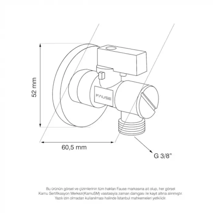 KDC110 filtreli ara musluk