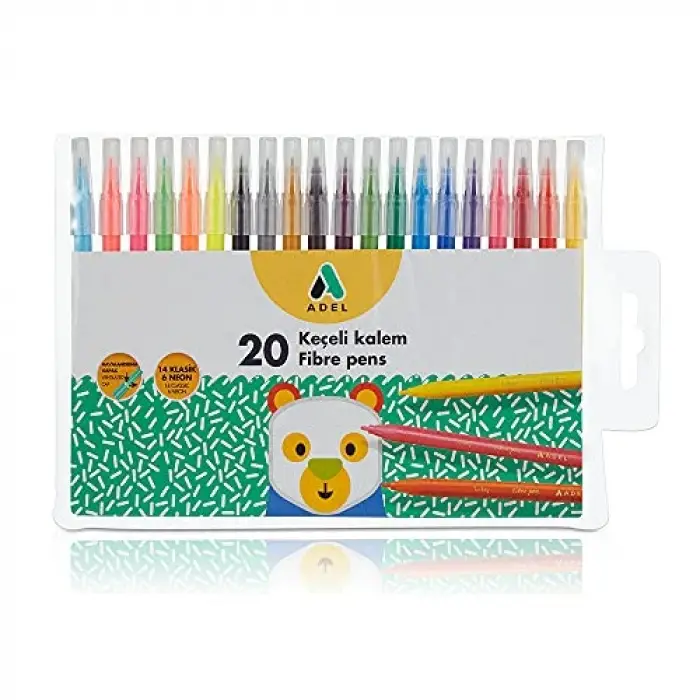Keçeli Kalem, 20 Renk