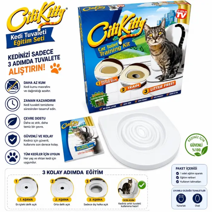 Kedi Klozet Eğitim Seti