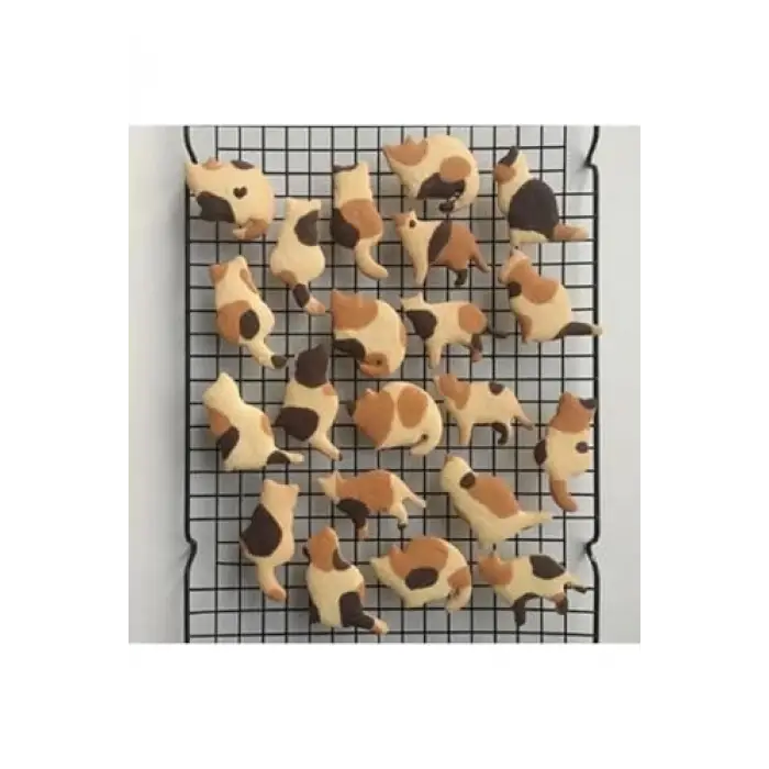 Kedi Kurabiye Kalıbı Seti (4 Parça), Tek Ebat