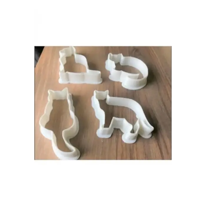 Kedi Kurabiye Kalıbı Seti (4 Parça), Tek Ebat
