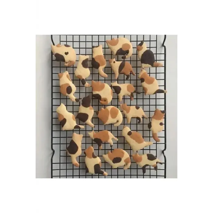 Kedi Kurabiye Kalıbı Seti (4 Parça), Tek Ebat