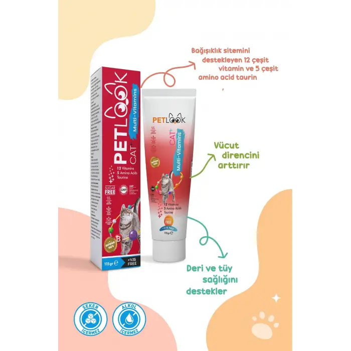 Kedi Maltı ve Multivitamin Macun 115 Gram