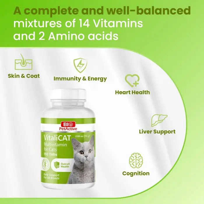 Kediler için Multivitamin 150 Tablet