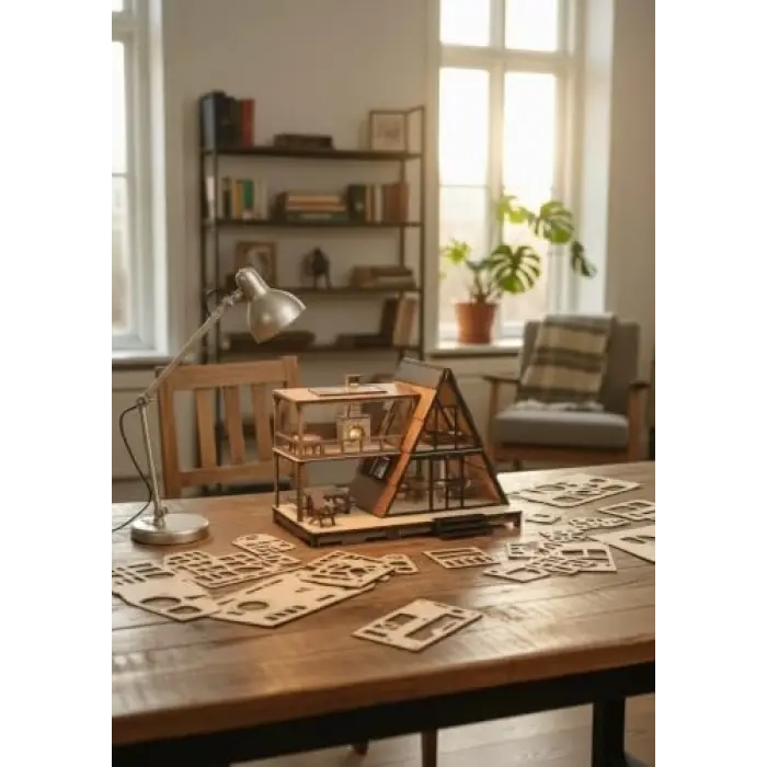 Kendin Yap Maket Ev (Kış Evi)