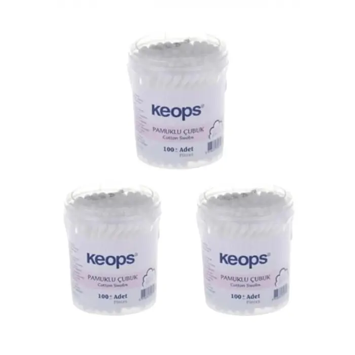 Keops Keops 100lü Pamuklu Kulak Çubuğu 3 X 100lü