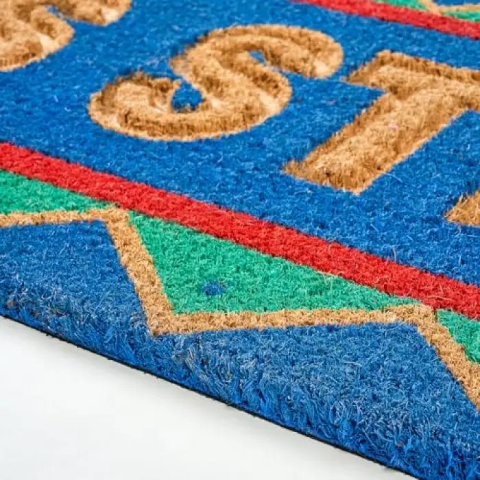 Kerala Mavi Coir Kapı Önü Paspası 35x100 Cm