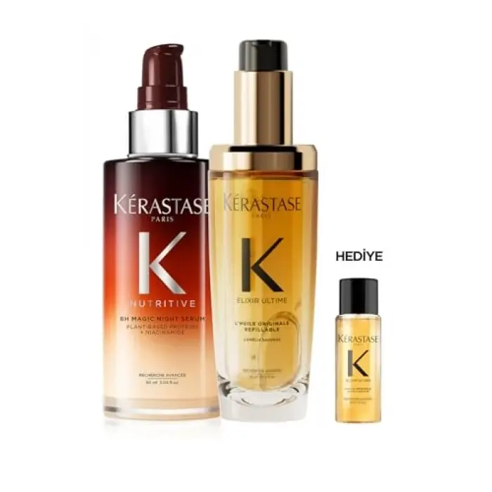 Kerastase Elixir Ultime ve Nutritive 8H Magic Night Saç Bakım Seti, 165 ml