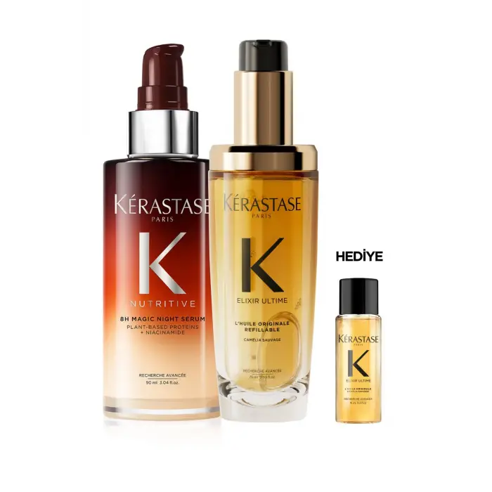 Kerastase Elixir Ultime ve Nutritive 8H Magic Night Saç Bakım Seti, 165 ml